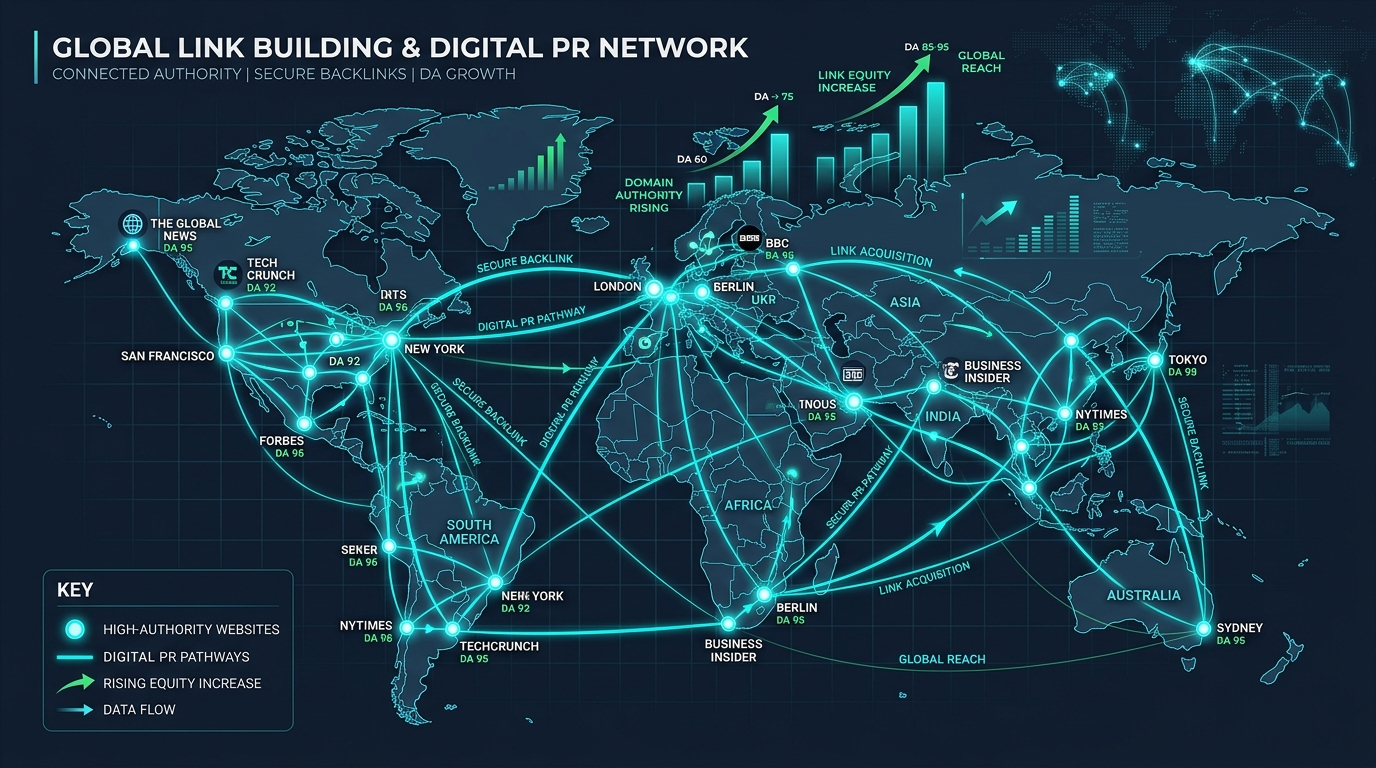 Off-Page SEO, High Authority Backlink Building, and Global Digital PR Network
